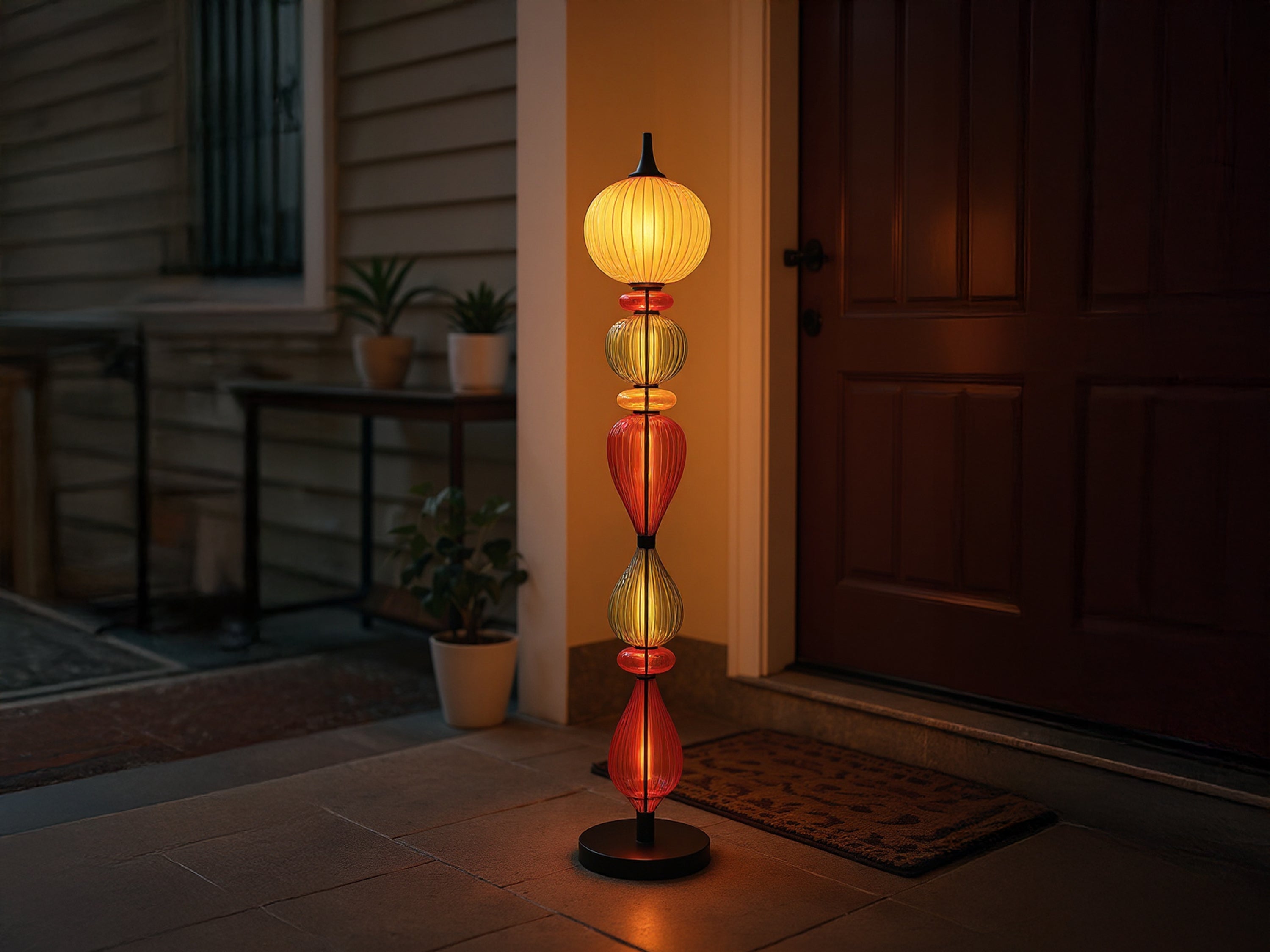 Handmade Glass Floor Lamp